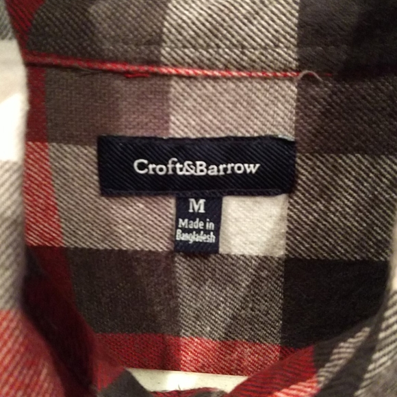 Croft & Barrow men's flannel shirt - Picture 3 of 5